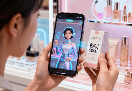 扫产品二维码，激活虚拟人：品牌专属 AI 代言人蓄势待发中